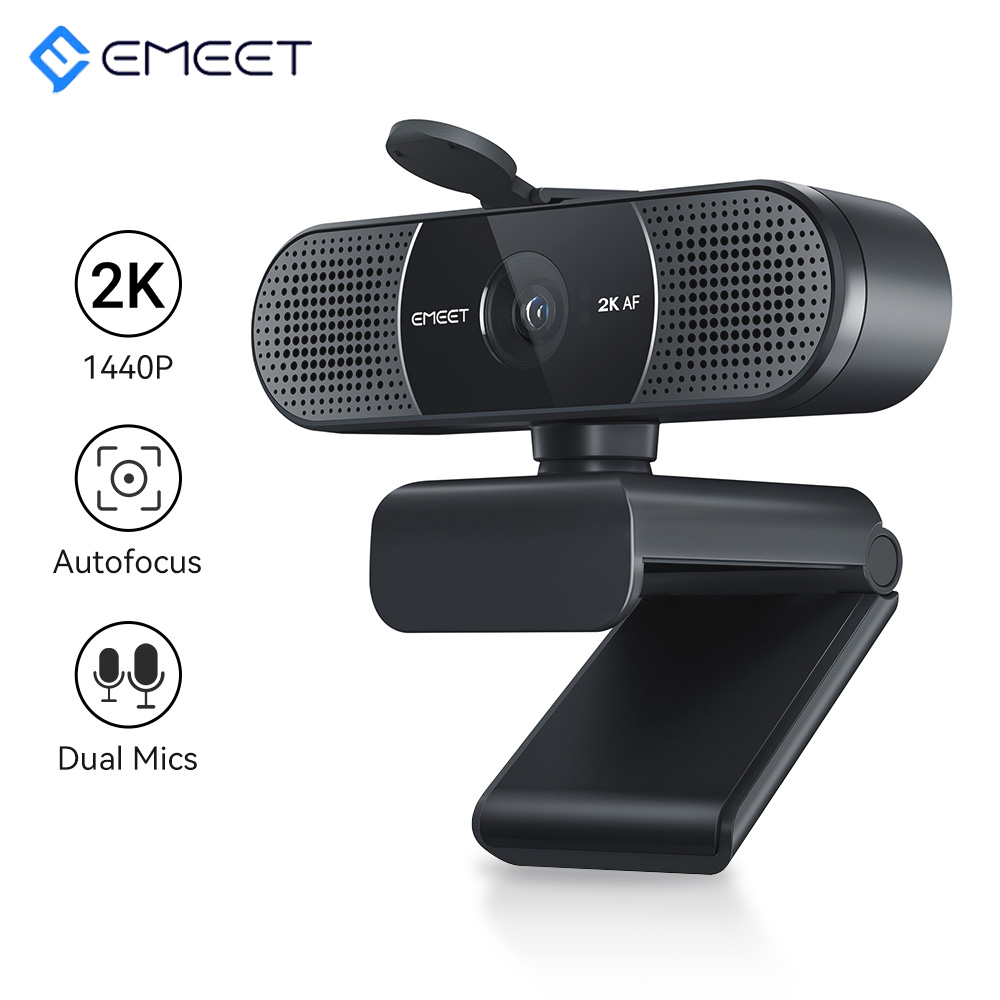 EMEET C960 Webcam - Cámara Full HD para reuniones y streaming