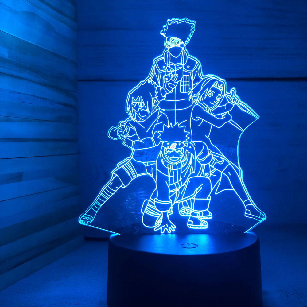 Anime LED Lamp - Lámpara decorativa para setup gamer