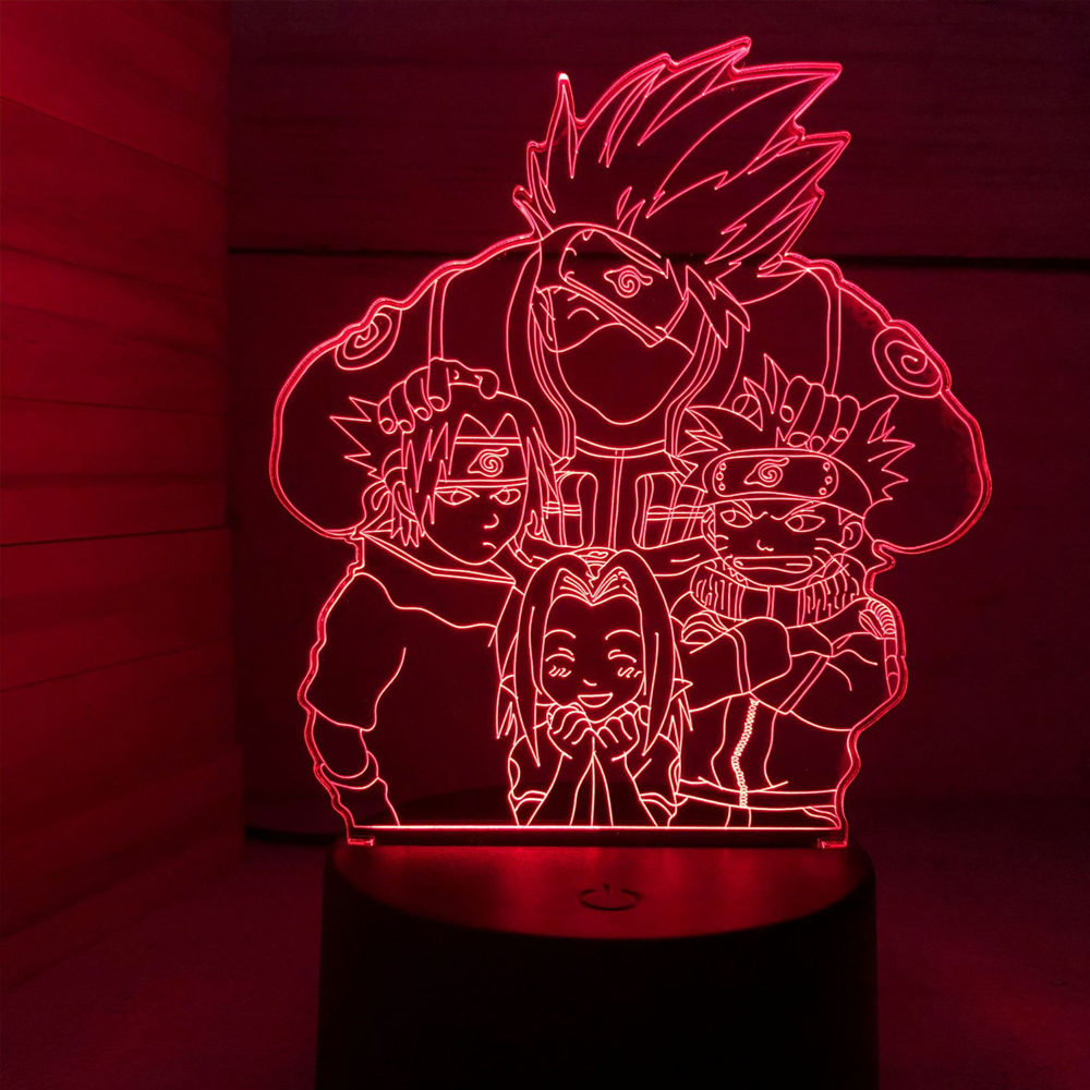 Anime LED Lamp - Lámpara decorativa para setup gamer