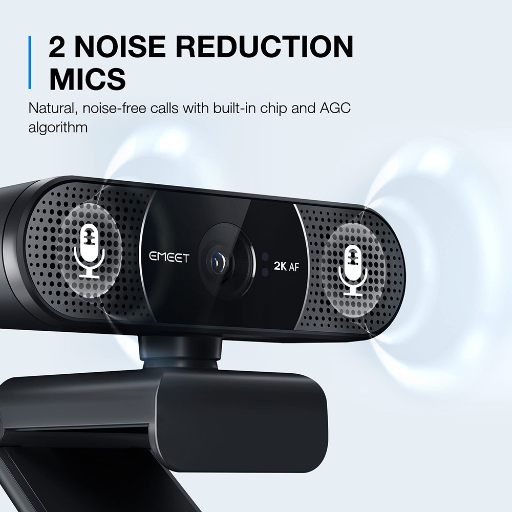 EMEET C960 Webcam - Cámara Full HD para reuniones y streaming