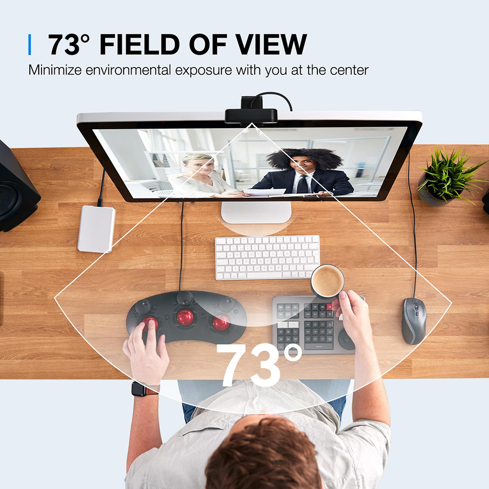 EMEET C960 Webcam - Cámara Full HD para reuniones y streaming
