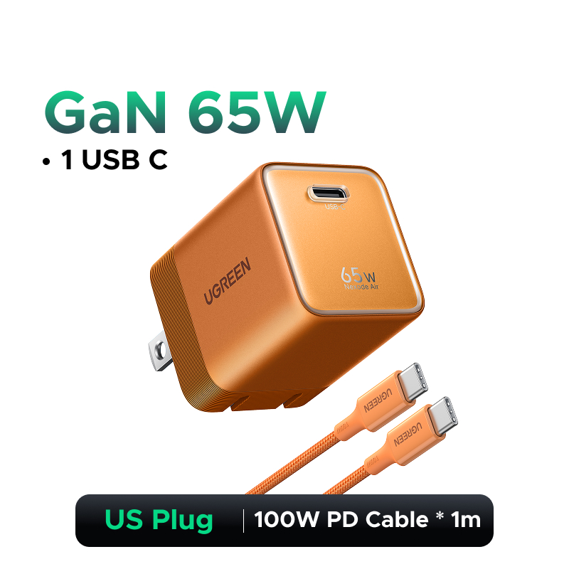 UGREEN Nexode 65W GaN - Cargador USB-C de carga rápida
