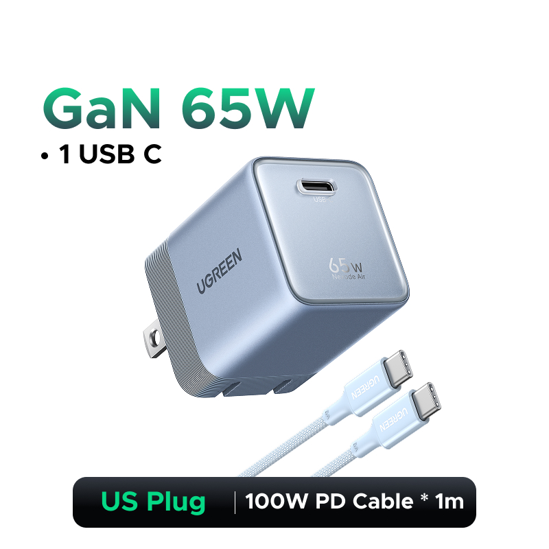 UGREEN Nexode 65W GaN - Cargador USB-C de carga rápida